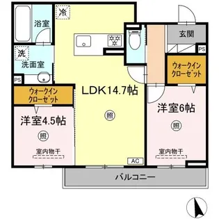 サンコートHIKARI【2階】の間取り