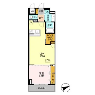 千葉県習志野市藤崎2【マンション】の間取り