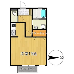 輝パレス【1階】の間取り
