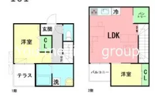 神奈川県藤沢市藤沢【一戸建】の間取り