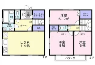 神奈川県横浜市緑区長津田みなみ台5【一戸建】の間取り