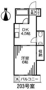 コーポ島村【2階】の間取り