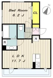 オリーブ(上溝)【3階】の間取り