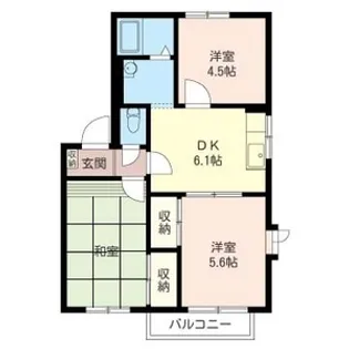 クレインヒルズA【2階】の間取り