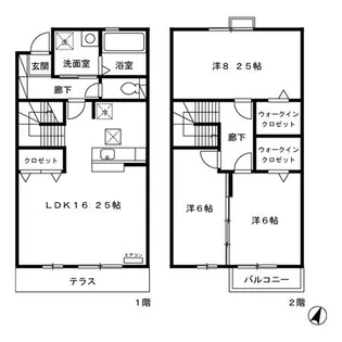 ローズコート山中の間取り