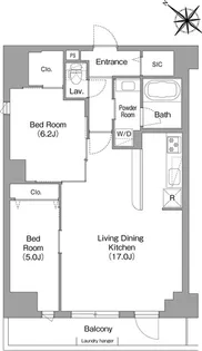 コンフォリア・リヴ豊洲キャナル【5階】の間取り