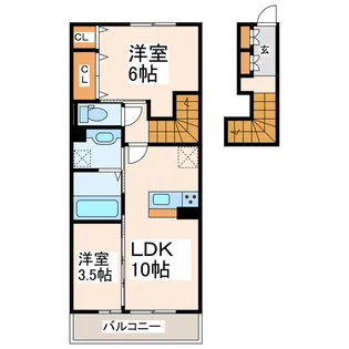 オルタンシア【2階】の間取り