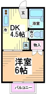 神奈川県川崎市多摩区西生田3【アパート】の間取り