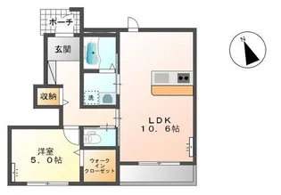 カーサ アニマーレ【1階】の間取り