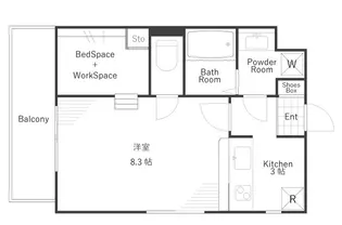 東京都新宿区下落合2【マンション】の間取り