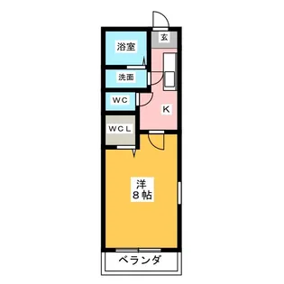 プラムエイト【1階】の間取り