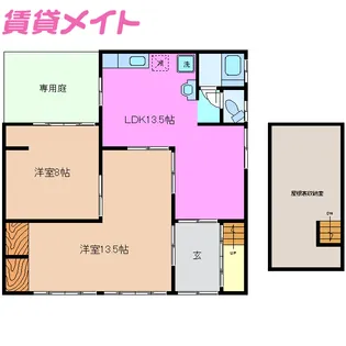 三重県四日市市富田一色町【一戸建】の間取り