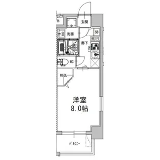 大阪府大阪市北区大淀中5【マンション】の間取り