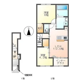 ボン クラージュ【2階】の間取り