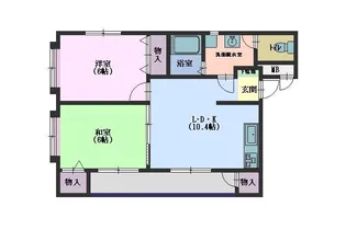 サンリア B【3階】の間取り