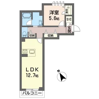 マハロ ヌイ ロア【2階】の間取り