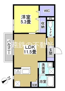 カーサフェリオ【1階】の間取り