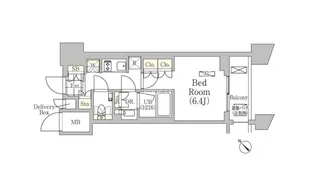 メゾンカルム日本橋馬喰町【10階】の間取り