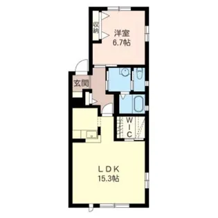 カサベルデ・エス【1階】の間取り