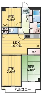 エレガンスチトセ【1階】の間取り