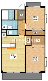 パラディヒラムネI【4階】の間取り