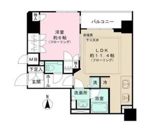 ポレスター千代田御茶ノ水【4階】の間取り