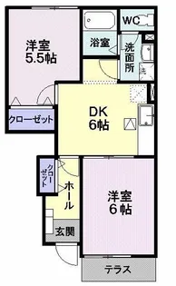 サンホワイト【1階】の間取り