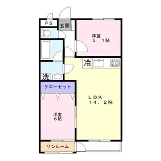 ルーラル速星【3階】の間取り