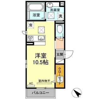 ヒルズフロント【1階】の間取り