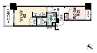 コスモシティ横浜石川町【6階】の間取り