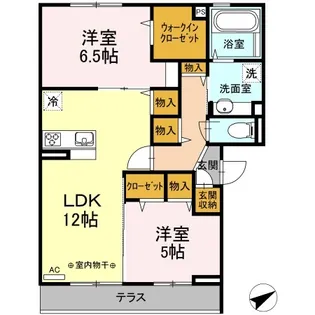 ポーロウニア横山【2階】の間取り