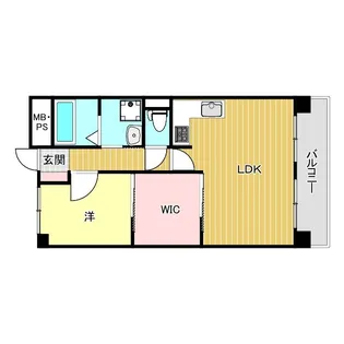 ユーレジデンス武庫川【2階】の間取り