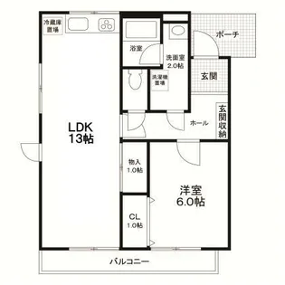 東京都渋谷区代々木2【マンション】の間取り