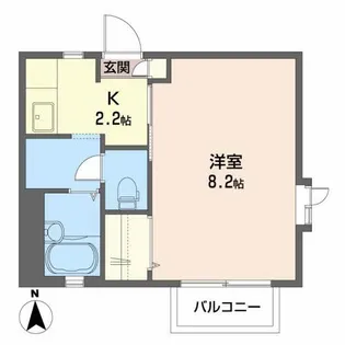 スプリング杉山【2階】の間取り