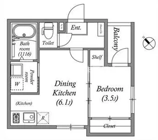 桜ハーモニーテラス【2階】の間取り