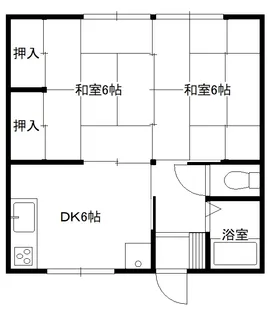 北川ハイツ【2階】の間取り