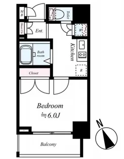 スパシエ レジデンス ファースト【4階】の間取り