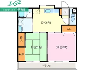 メゾンチオール荘【2階】の間取り