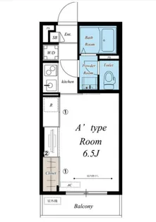 リブリ・エクセル長洲【1階】の間取り