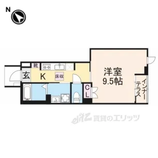 VALENTESAZANAMI【1階】の間取り