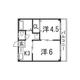 グレース矢沢B棟【2階】の間取り