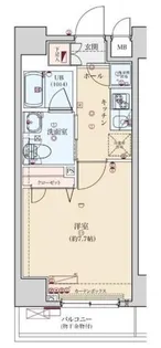 スプレスター北千住【7階】の間取り
