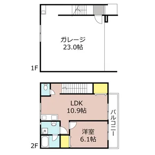 inCELL船橋習志野台 with OUTERPLUS A【1階】の間取り