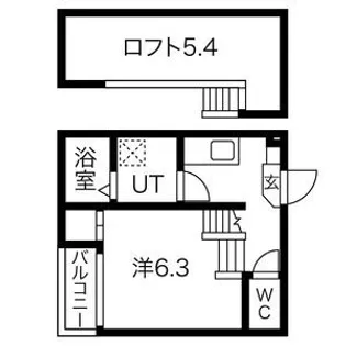 愛知県名古屋市瑞穂区浮島町【アパート】の間取り