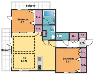 カーサ・ドマーニ【3階】の間取り