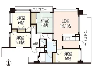 フローレンス吉島東【11階】の間取り