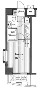 グランド・ガーラ高輪【8階】の間取り