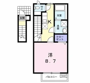 アクティブ シックス【2階】の間取り