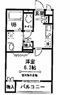 サニーサイド旗の台【1階】の間取り
