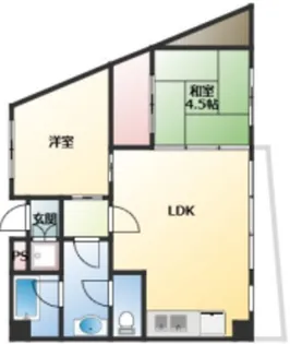 白子台ハイム【6階】の間取り